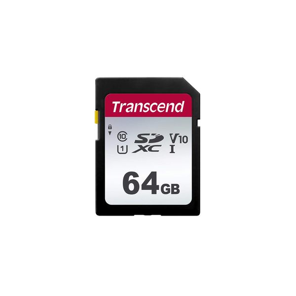 Transcend TS64GSDC300S-E2 SD Card, 64 GB, UHS-I, U1, V10, Class 10 (Max Transfer Rate: 100 MB/s), w/ Data Recovery Software (English Language Not Guaranteed) (Amazon.co.jp Exclusive)