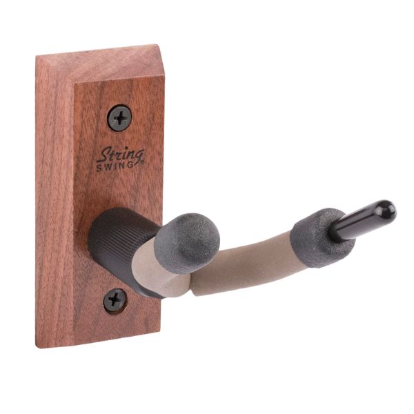 String Swing CC01V-BW Hardwood Home & Studio Wall Mount Violin Hanger - Black Walnut
