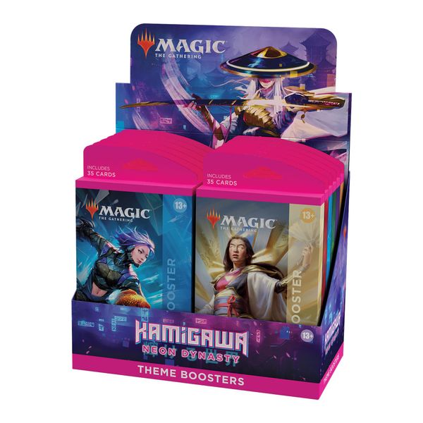 Magic The Gathering C92020000 Kamigawa Neon Dynasty Theme Booster Display of 12 Packets, Multi