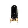 NSI 76050PS Push Button Switch, Push on/Push Off Circuit Function, SPST, Brass/Nickel Actuator, 6/3 amps at 125/250 VAC/DC