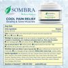 Sombra Original Cool Therapy Gel Cold Pain Relief for Swelling, Growing Pains, Soreness, Post-Workout, Vegan Formula Free of Artificial Fragrances, Dyes, NSAID, Wax, Petroleum, Alcohol - 4oz Jar