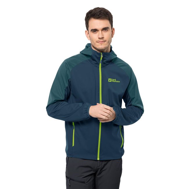 Jack Wolfskin Herren Feldberg Hoody M Softshelljacke, Dark sea, M