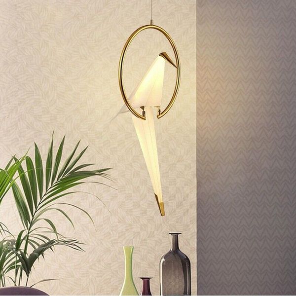 Modern Creative Bird Shape Art Deco Pendant Light LED Ceiling Lighting Fixture