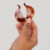 France Luxe Small Yvette Ponytail Clip - Tortoise