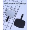 OMIRO Hand Mirror, Extra Large Black Handheld Mirror with Handle, 12.4" L x 9" W