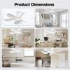 20.5in Socket Ceiling Fans Light with Dimmable Led Lights and Remote E26 Base