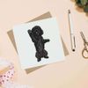 'Black Cockapoo' Blank Greeting Card (GC00036374)