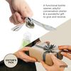 Umbra Tipsy Bottle Opener Sculpture Bar Accessory Chrome