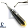 Set of 5 Dental Spade Bone Elevator Preservation Molar Kit Straight Angled