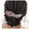 Cimenexe Bohemian Leaf Hair Comb Gold Leaf Headpiece Leaf Hair Barrette Vintage Headwear Hairpiece Decorative Wedding Comb Hair Accessories Jewelry for Women and Girls Gifts