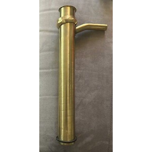 Tailpiece Branch 1-1/2 X 12 22 GA Direct Connect Brass Nut 1/2 Long Branch