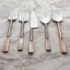 20-piece Copper Antique 4-person Flatware Set Modern Contemporary Stainless