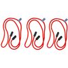 GoGrip Original - VALUE BUNDLE - Secure Glasses Cord - Spectacle and Spec Lanyard (Bright Red x 3)