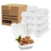 Karat Earth 6"x6" Mineral Filled PP Hinged Container(1 compartment)/e