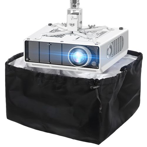 2-Be-Best Projector Dust Cover, Large Projector Cover Dust-Proof Waterproof Protector for Projectors on Ceiling Mount Universal Dusts Covers for Video Projectors 14.9" x 12.2" x 11" Black
