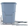 35L Pull Out Trash Can Kitchen Waste Garbage Container w/Damping Rails