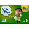 Puffs Plus Lotion Facial Tissues (72 tissues/Cube, 12 mega Cubes)