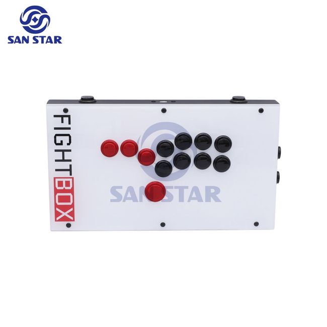 FightBox F1 All Buttons Hitbox Style Arcade Joystick Fightbox Stick Game  Controller For PS4/PS3/PC Sanwa OBSF-24 30 White