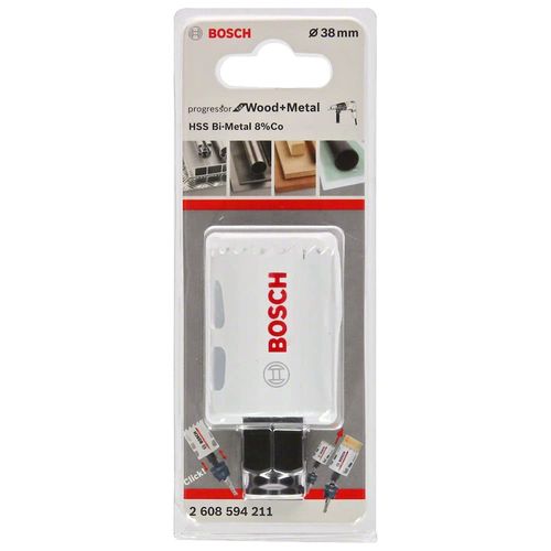 Bosch Professional Hole Saw Progressor for Wood & Metal (Wood and Metal, Ø38 mm, Drill accessories)