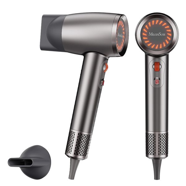 Hair Dryer- Professional Ionic Blow Dryer with 1600W,200 Million Negative Ions Dryer with Speed Roller Technology,120,000 RPM High-Speed Brushless Motor for Fast Drying,Light & Low Noise Hairdryer