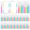 GOUWEIBA 100pcs Braces Brush Disposable Interdental Brush Toothpick Dental Tooth Flossing Head Oral Dental Hygiene Flosser Dental Hygiene Flosser Tooth Cleaning Tools Oral Flossing Head (Mixed Color)