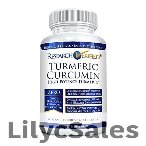 Research Verified Turmeric Curcumin - Lift Mood, 60ct