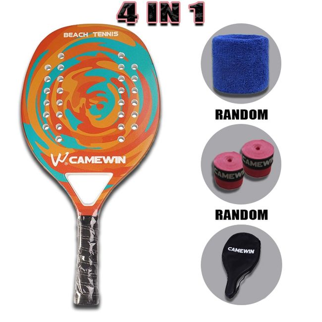 CAMEWIN Carbon & Glass Fiber Padel Tennis Racket EVA Soft Face