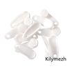 White Traverse Rod Slides Curtain Track Glider Hooks for Curtains(100 Pack)