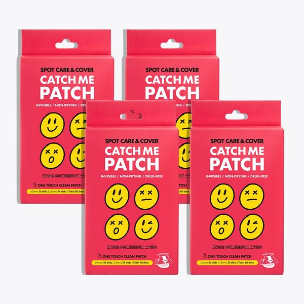 Catch Me Patch Premium Hydrocolloid Spot Patches (4 packs of 60)