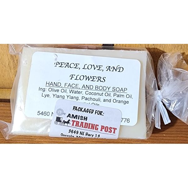 Amish Homemade Soap (Peace, Love & Flowers)