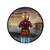 LEGO AVENGERS ASSEMBLE IRON MAN mini-figure magnet 5cm 853457