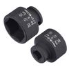 sourcing map 3/8" Drive by 24mm 6-Point Impact Shallow Socket, CR-MO Metric Sizes 2 Pcs