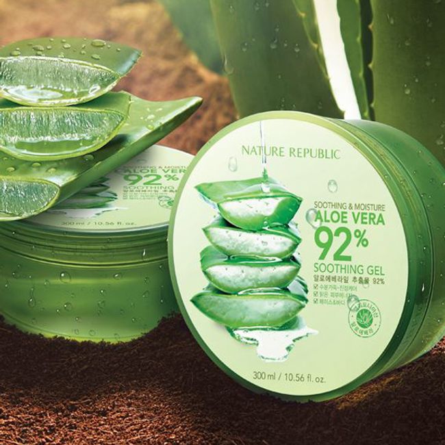 [NATURE REPUBLIC] Soothing and Moisture Aloe Vera 92% Soothing Gel 300ml Korean Cosmetics Genuine Product