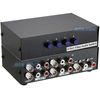 4 In 1 Out BNC RCA Video Audio Switcher for CCTV Security DVR Cam