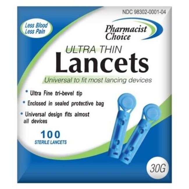 Pharmacist Choice Twist Top 30G Lancets (pack of 100)