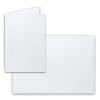 A5/C5 Sets Colourful Folded Card with Envelope, Fully Transparent 10 Sets 10-Kristallweiß