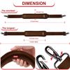ZINZ 75" Shoulder Strap with Fixed Pad and Dual Balanced Buckles，Brown