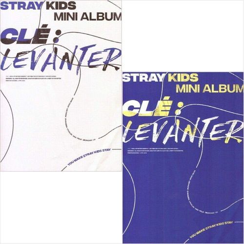 Stray Kids Clé : Levanter [Standard ver. - Clé+Levanter Set] - 2CD, 2Photobook, 2QR Photocard, 2Folded Poster with Pre Order Benefit, Extra Decorative Sticker Set, Photocard Set