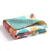Lush Decor Layla Throw Blanket, 60 x 50, Orange & Blue