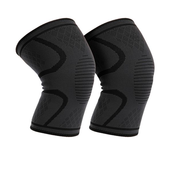 Peakhuman Knee Support Brace (Pair, M) with Ice Pack - Dynamic Knee Compression Sleeve for Sports Enthusiasts and Daily Activities, Swift Recovery, Enhanced Support