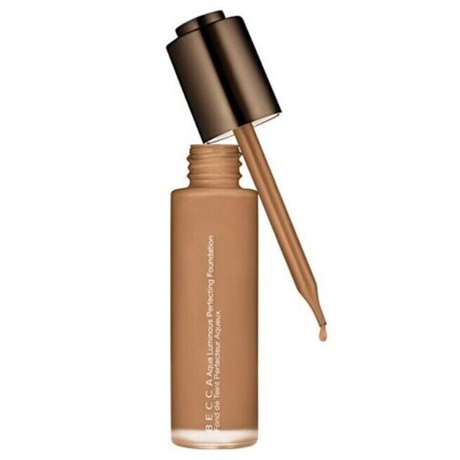 BECCA Aqua Luminous Perfecting Foundation - Dark Golden - 1 Fl Oz NEW