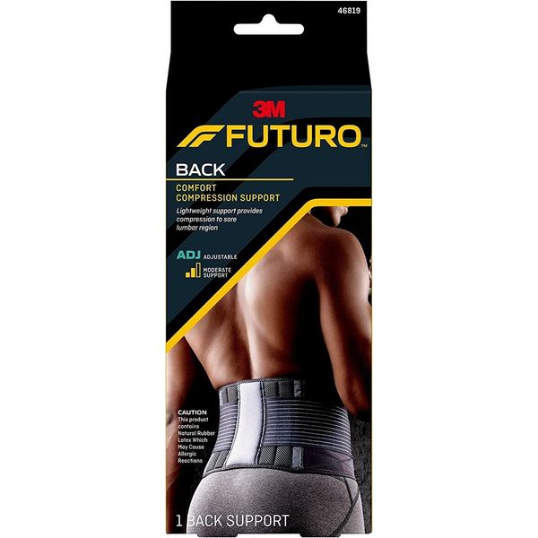 3M Futuro Back Comfort Compression Support Moderate Support Adjustable