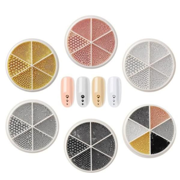 Nail Art Ball Cham Stone Ball Parts Set of 6