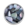 Quiges Stainless Steel Interchangeable Mini Coin 12mm Grey Pebble Shell