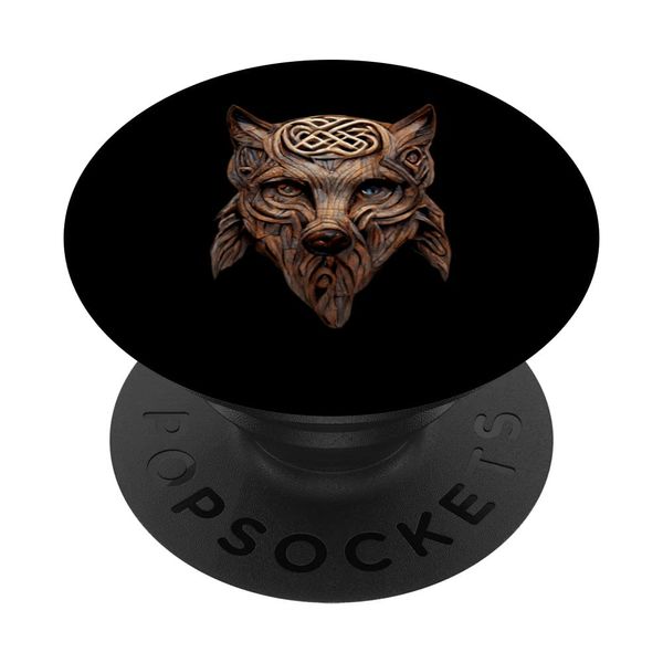 Celtic Wolf Head PopSockets Swappable PopGrip