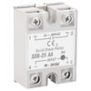 Solid State Relay, 240V AC Input SSR-25 AA 25A Relay Module with Input Voltage 90-250V AC Output 24-480V AC