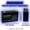 PowerStar 6V 10.0Ah SLA Battery for Streamlight Litebox SL40 Flashlights