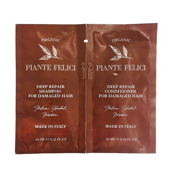 PIANTE FELICI Organic Shampoo & Conditioner Set, Moisturizing, Scalp & Hair