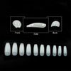 VIVID TELLA Nail Tip False Nail Supplies Long Tip 10 Sizes Short Decoration Solid Color Fingernails 500 Pieces For Practice Use