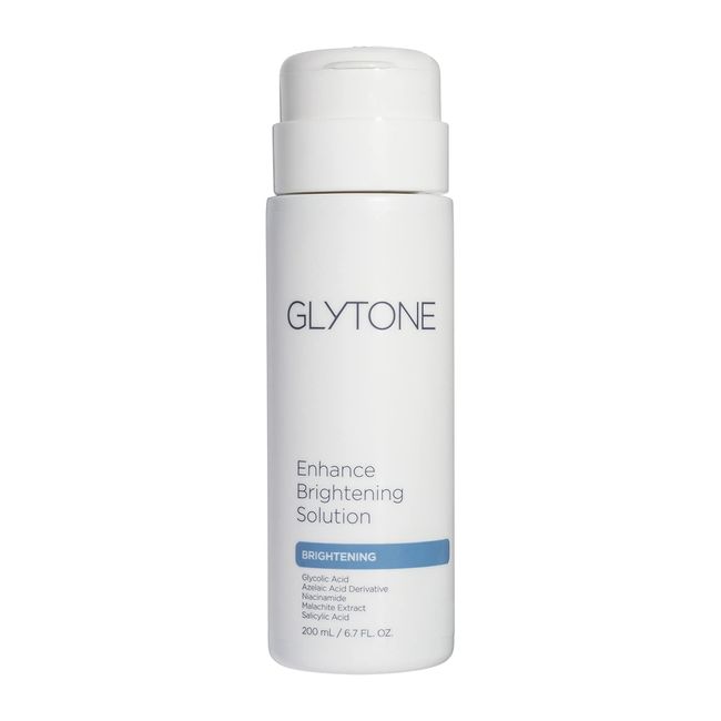 Glytone Enhance Brightening Solution - Glycolic Acid, Azelaic Acid, Niacinamide, Malachite Extract - Prep Skin, Brighten & Unclog Pores - 6.7 fl. oz.